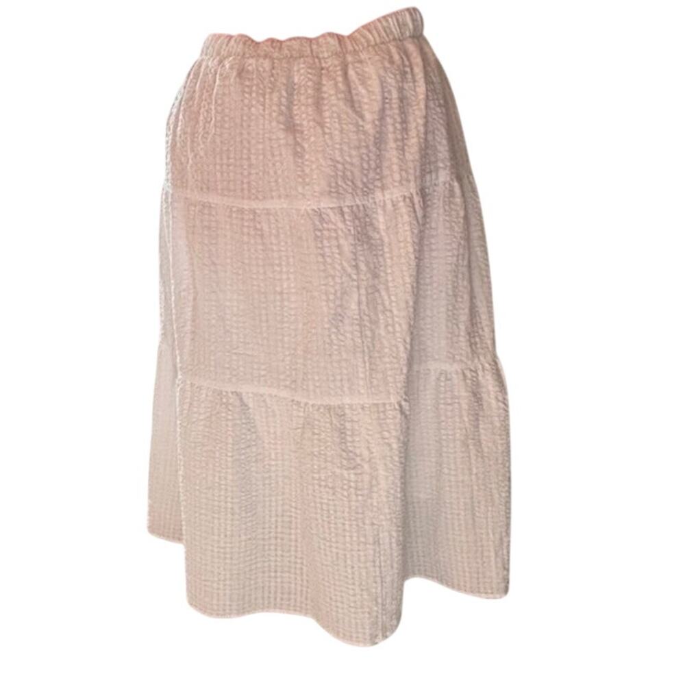 Old‎ Navy Peasant Skirt Womens 2X White Midi Cotton NWT